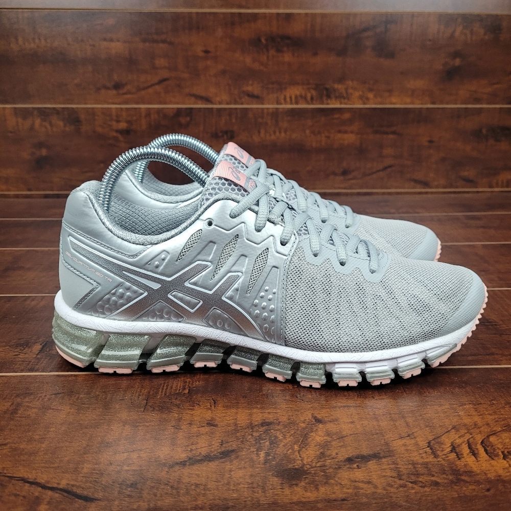 Asics Gel Quantum 180 TR Gray Pink Athletic Running Sneakers Womens Size 9